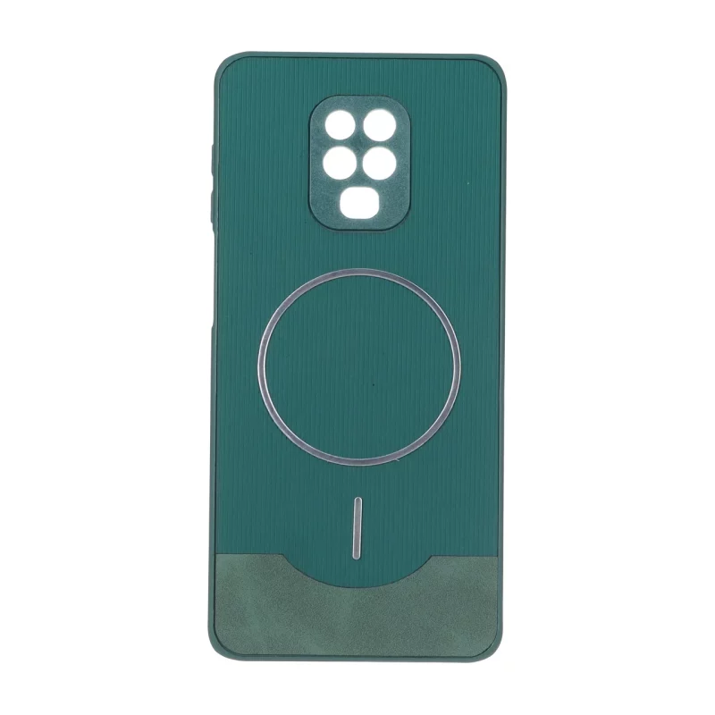 قاب Line Case جیر MagSafe فلزی محافظ لنزدار Xiaomi Redmi Note 9S / Redmi Note 9 Pro / Redmi Note 9 Pro Max - سبز - تصویر 2