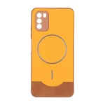قاب Line Case جیر MagSafe فلزی محافظ لنزدار Xiaomi Poco M3 - نارنجی