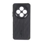 قاب پافر لوزی Imagination دور لنز براق Xiaomi Redmi 14C / Redmi A4 / Poco C75 - مشکی کد 1