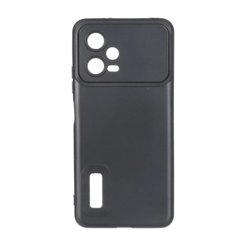 قاب طرح الکترواستاتیک مات محافظ لنزدار Xiaomi Redmi Note 12 5G / Poco X5 5G - مشکی - تصویر 2