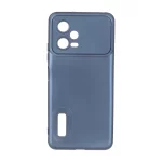 قاب طرح الکترواستاتیک مات محافظ لنزدار Xiaomi Redmi Note 12 5G / Poco X5 5G - سرمه ای