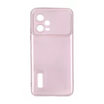 قاب طرح الکترواستاتیک مات محافظ لنزدار Xiaomi Redmi Note 12 5G / Poco X5 5G - صورتی