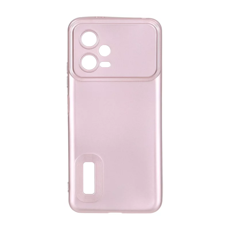قاب طرح الکترواستاتیک مات محافظ لنزدار Xiaomi Redmi Note 12 5G / Poco X5 5G - صورتی - تصویر 2