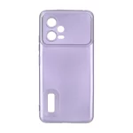 قاب طرح الکترواستاتیک مات محافظ لنزدار Xiaomi Redmi Note 12 5G / Poco X5 5G - بنفش