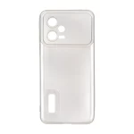 قاب طرح الکترواستاتیک مات محافظ لنزدار Xiaomi Redmi Note 12 5G / Poco X5 5G - بژ