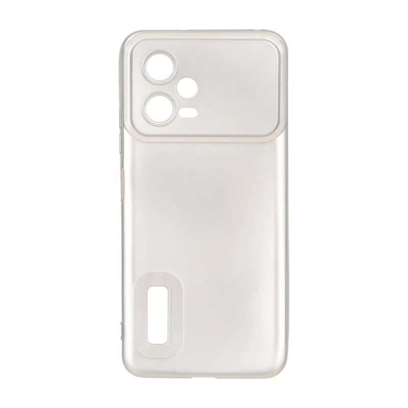 قاب طرح الکترواستاتیک مات محافظ لنزدار Xiaomi Redmi Note 12 5G / Poco X5 5G - بژ - تصویر 2