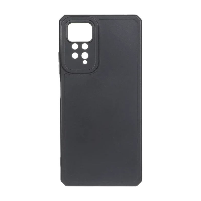 قاب طرح الکترواستاتیک مات محافظ لنزدار Xiaomi Redmi Note 11 Pro Plus - مشکی - تصویر 2