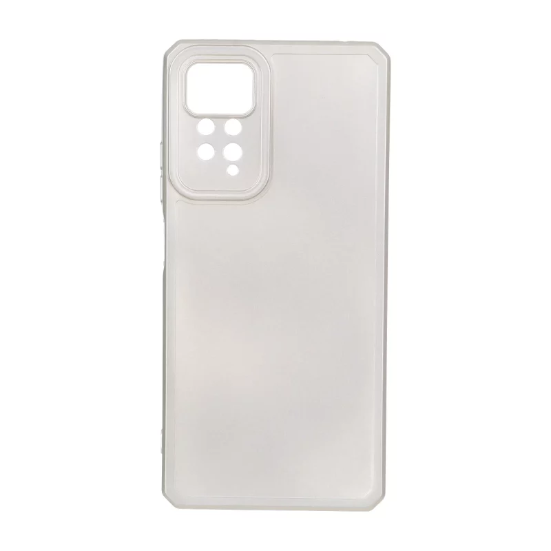 قاب طرح الکترواستاتیک مات محافظ لنزدار Xiaomi Redmi Note 11 Pro Plus - بژ - تصویر 2