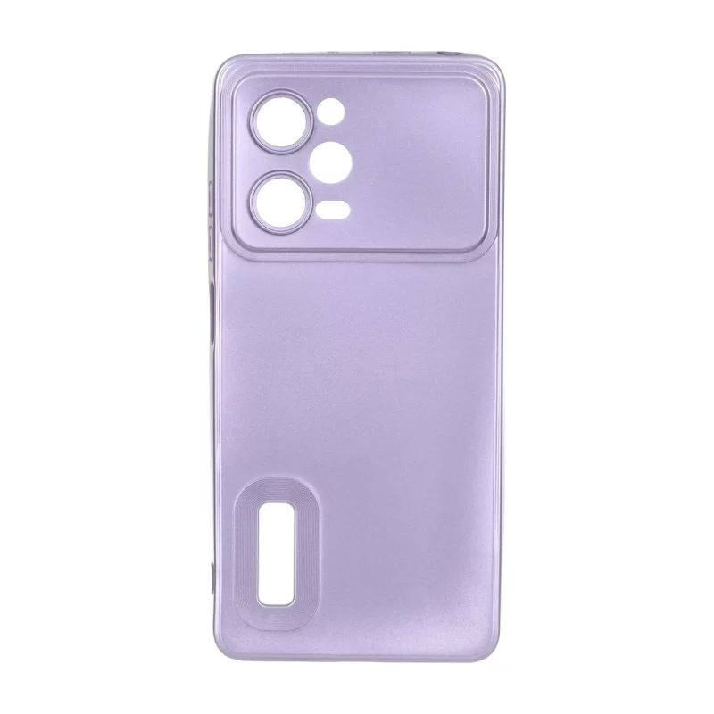 قاب طرح الکترواستاتیک مات محافظ لنزدار Xiaomi Redmi Note 12 Pro 5G / Xiaomi Poco X5 Pro 5G - بنفش - تصویر 2