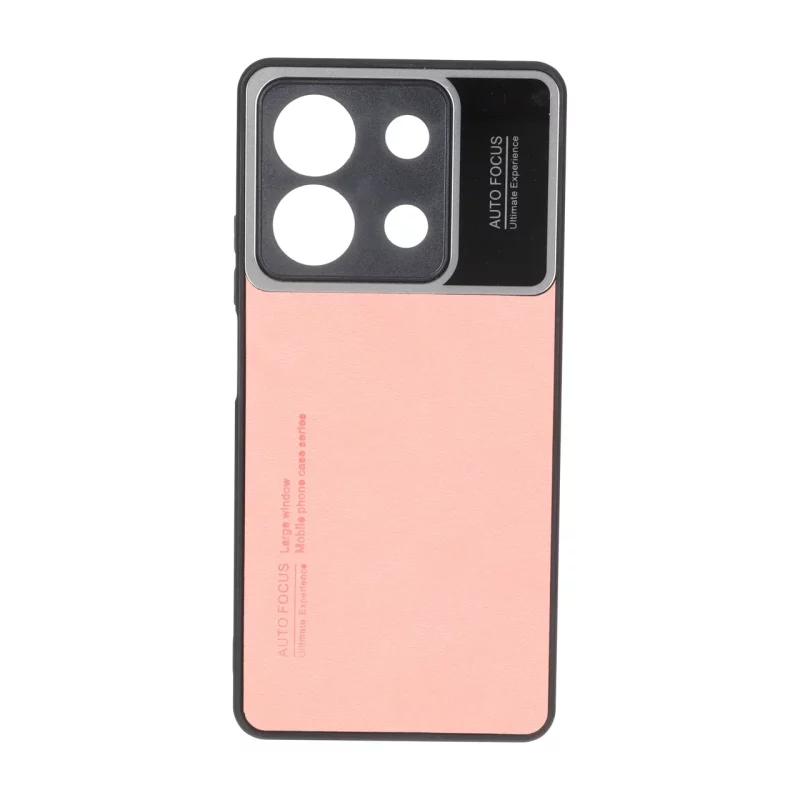قاب Auto Focus طرح چرم Xiaomi Redmi Note 13 5G - گلبهی - تصویر 2