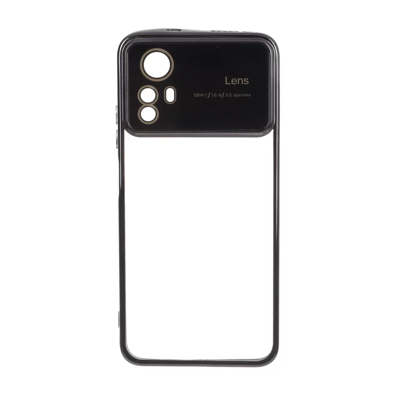 قاب دور رنگی محافظ لنز شیشه ای Xiaomi Redmi Note 12S - مشکی - تصویر 2