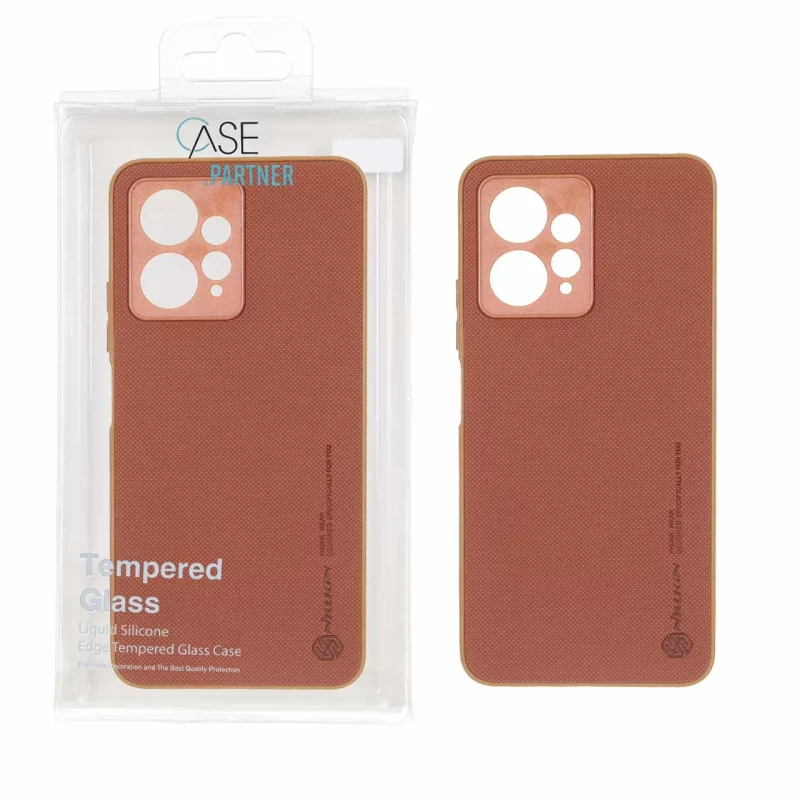 قاب Nillkin سوزنی محافظ لنز دار Xiaomi Redmi Note 12 4G - قهوه ای (پک دار) - تصویر 2