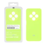قاب سیلیکونی پاک کنی اورجینال درجه یک Xiaomi Redmi 14C / Redmi A4 / Poco C75 - سبز فسفری (پک دار)