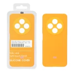 قاب سیلیکونی پاک کنی اورجینال درجه یک Xiaomi Redmi 14C / Redmi A4 / Poco C75 - نارنجی فانتزی (پک دار)