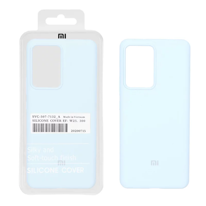 قاب سیلیکونی پاک کنی اورجینال درجه یک Xiaomi Mi 13 Lite - آبی آسمانی (پک دار) - تصویر 2