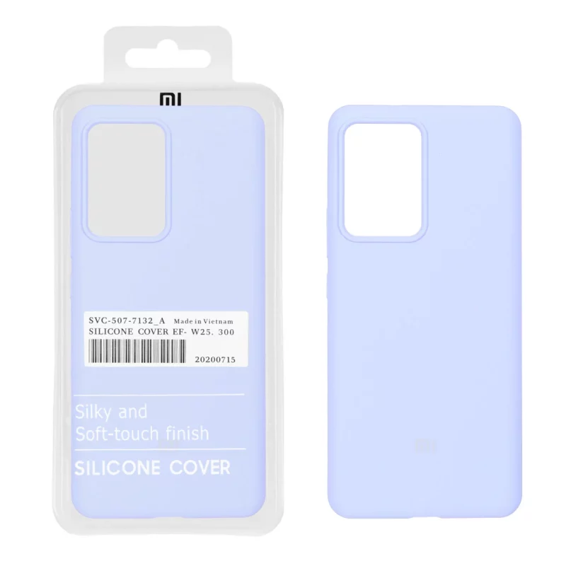 قاب سیلیکونی پاک کنی اورجینال درجه یک Xiaomi Mi 13 Lite - یاسی (پک دار) - تصویر 2