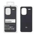 قاب سیلیکونی پاک کنی اورجینال درجه یک Xiaomi Redmi Note 13 Pro Plus 5G - مشکی (پک دار)