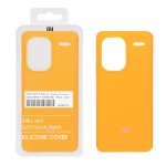 قاب سیلیکونی پاک کنی اورجینال درجه یک Xiaomi Redmi Note 13 Pro Plus 5G - نارنجی فانتزی (پک دار)