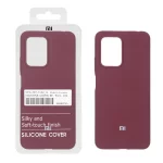قاب سیلیکونی پاک کنی اورجینال درجه یک Xiaomi Poco X4 GT / Redmi Note 11T Pro 5G / Redmi Note 11T Pro Plus - زرشکی (پک دار)