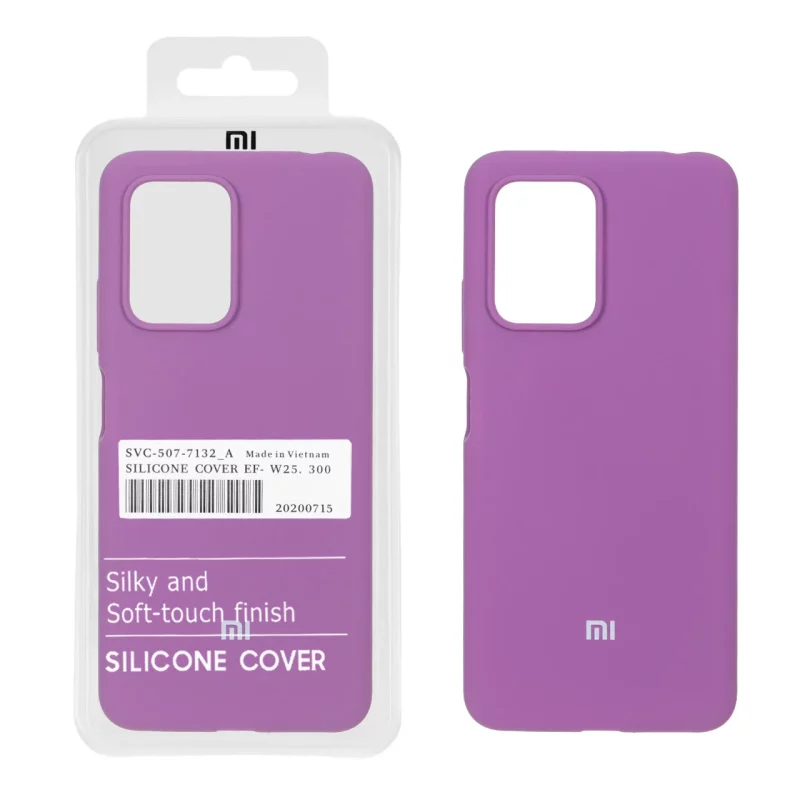 قاب سیلیکونی پاک کنی اورجینال درجه یک Xiaomi Poco X4 GT / Redmi Note 11T Pro 5G / Redmi Note 11T Pro Plus - ارغوانی (پک دار) - تصویر 2
