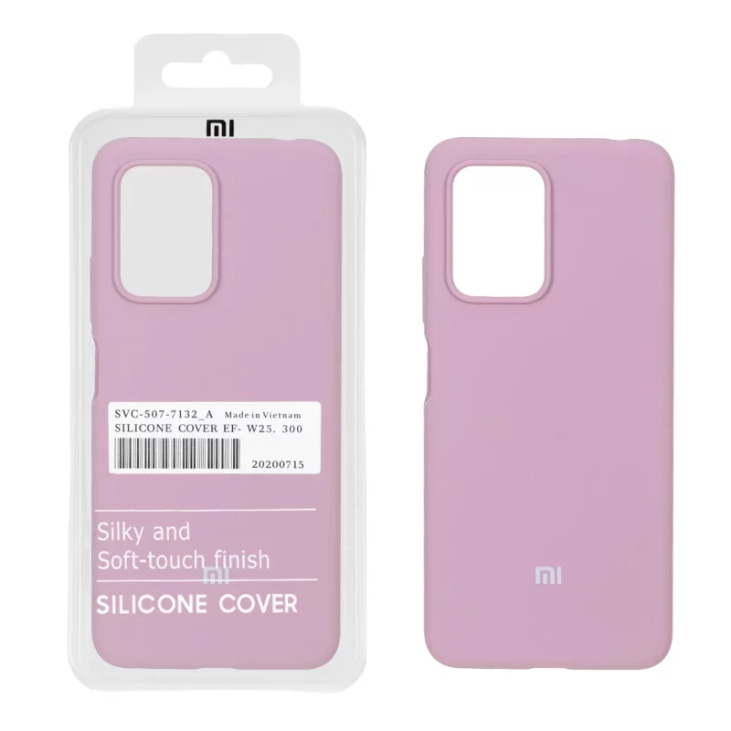 قاب سیلیکونی پاک کنی اورجینال درجه یک Xiaomi Poco X4 GT / Redmi Note 11T Pro 5G / Redmi Note 11T Pro Plus - بنفش کدر (پک دار) - تصویر 2