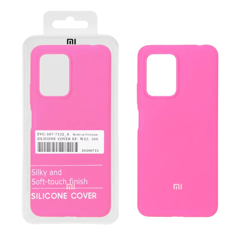 قاب سیلیکونی پاک کنی اورجینال درجه یک Xiaomi Poco X4 GT / Redmi Note 11T Pro 5G / Redmi Note 11T Pro Plus - صورتی فانتزی (پک دار) - تصویر 2