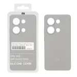 قاب سیلیکونی پاک کنی اورجینال درجه یک Xiaomi Redmi Note 14S / Note 13 Pro 4G / Poco M6 Pro 4G - طوسی (پک دار)