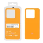 قاب سیلیکونی پاک کنی اورجینال درجه یک Xiaomi Redmi Note 13 Pro 5G / Poco X6 5G - نارنجی فانتزی (پک دار)