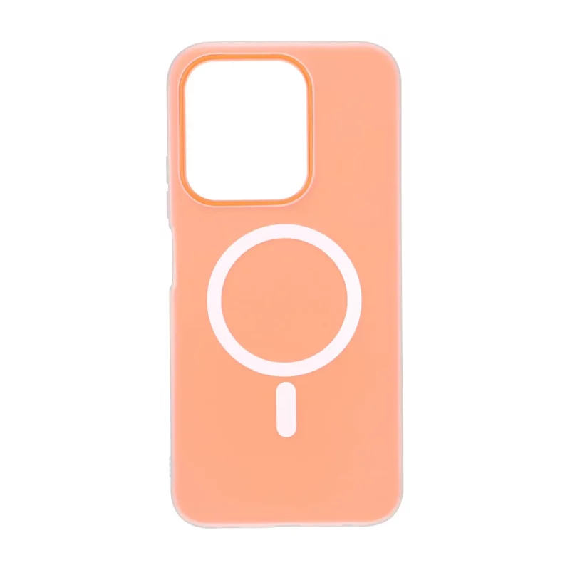 قاب دو لایه مات طرح مگ سیف Xiaomi Redmi 15C / Poco C85 - نارنجی - تصویر 2