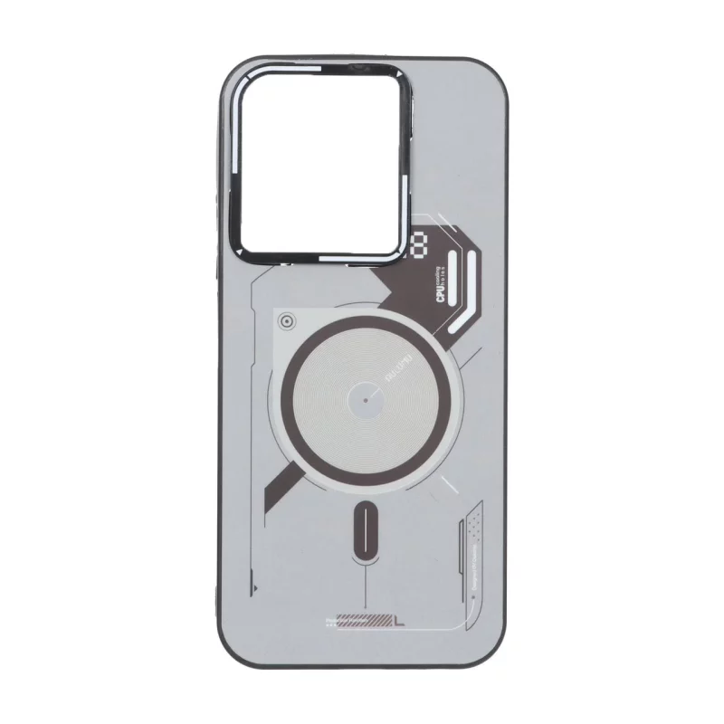 قاب Ouiumu طرح مگ سیف Xiaomi Redmi 15C / Poco C85 - طوسی - تصویر 2