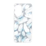 قاب اطلسی دور ژله ای طرح پر Xiaomi Redmi A5 / Poco C71 - کد 257