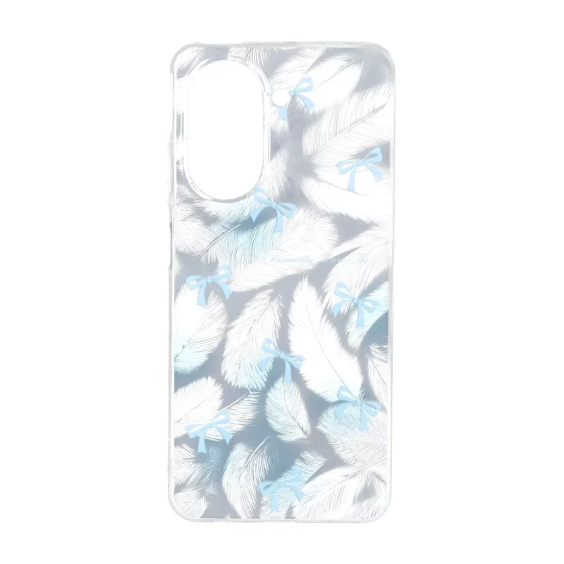 قاب اطلسی دور ژله ای طرح پر Xiaomi Redmi A5 / Poco C71 - کد 257 - تصویر 2