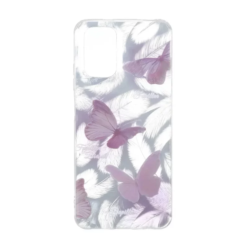 قاب اطلسی دور ژله ای طرح پر Xiaomi Redmi Note 10 4G / Redmi Note 10S / Poco M5S - کد 359 - تصویر 2