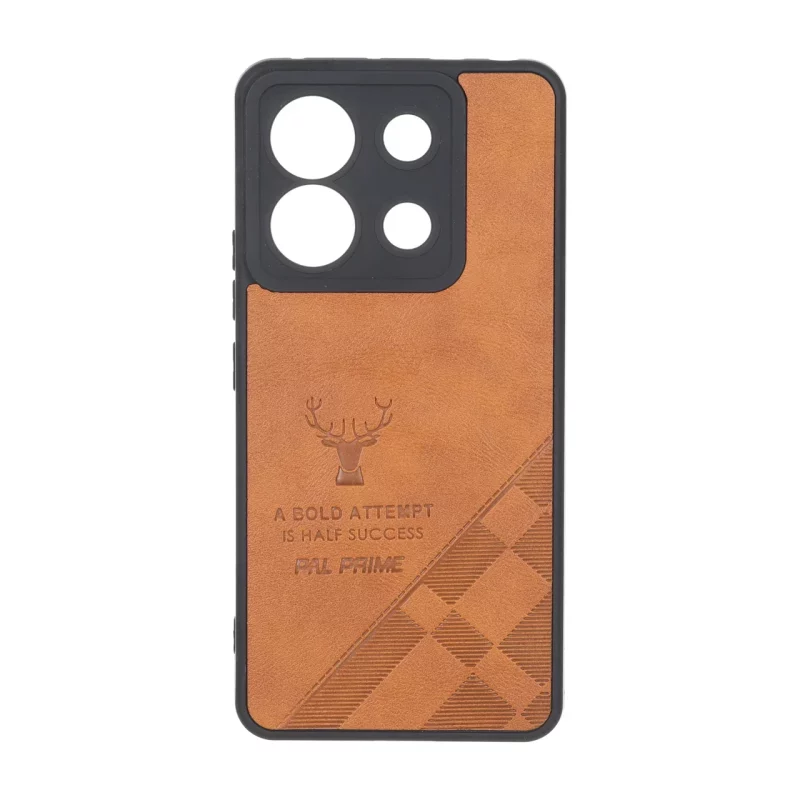 قاب طرح چرم گوزنی Pal Prime مدل Xiaomi Redmi Note 13 Pro 5G / Poco X6 5G - عسلی - تصویر 2