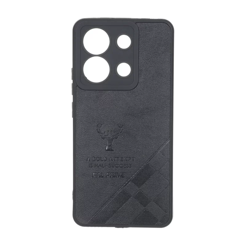 قاب طرح چرم گوزنی Pal Prime مدل Xiaomi Redmi Note 13 4G - مشکی - تصویر 2