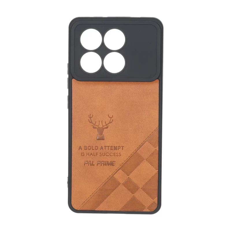 قاب طرح چرم گوزنی Pal Prime مدل Xiaomi Poco X6 Pro 5G / Redmi K70E - عسلی - تصویر 2