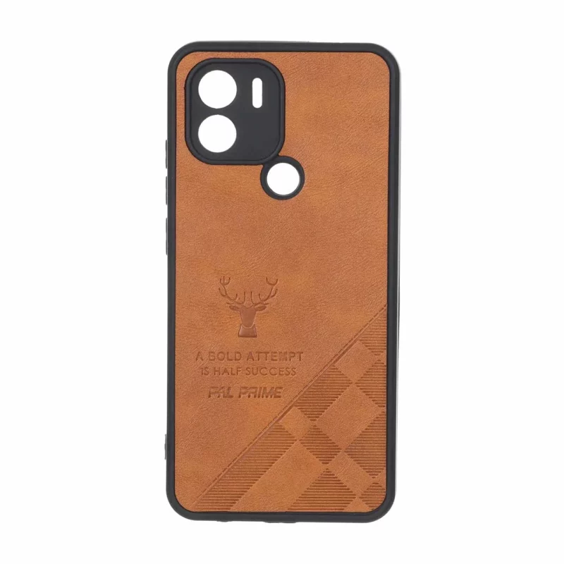 قاب طرح چرم گوزنی Pal Prime مدل Xiaomi Redmi A1 Plus / Redmi A2 Plus - عسلی - تصویر 2