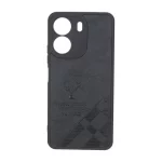 قاب طرح چرم گوزنی Pal Prime مدل Xiaomi Redmi 13C / Poco C65 - مشکی
