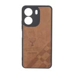 قاب طرح چرم گوزنی Pal Prime مدل Xiaomi Redmi 13C / Poco C65 - قهوه ای