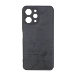 قاب طرح چرم گوزنی Pal Prime مدل Xiaomi Redmi 12 / Poco M6 Pro 5G - مشکی