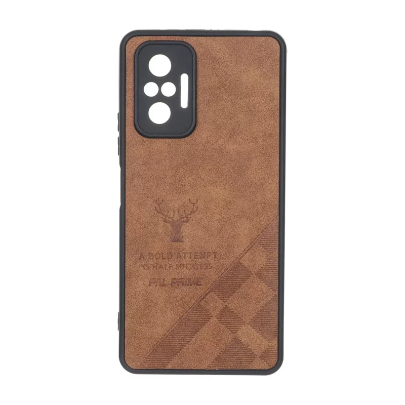 قاب طرح چرم گوزنی Pal Prime مدل Xiaomi Redmi Note 10 Pro 4G / Redmi Note 10 Pro Max - قهوه ای - تصویر 2