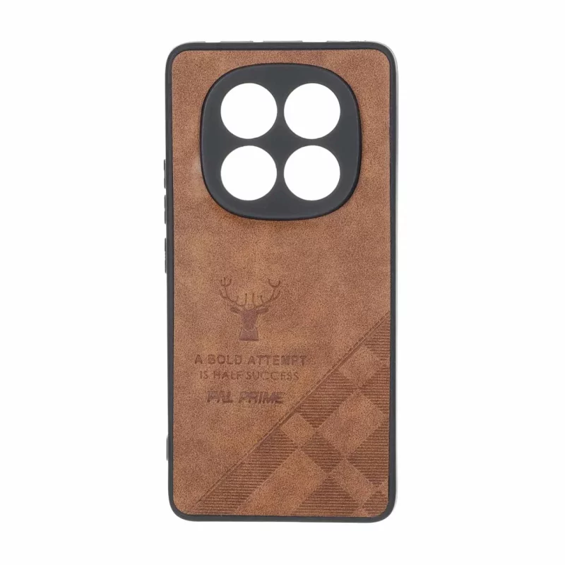 قاب طرح چرم گوزنی Pal Prime مدل Xiaomi Redmi Note 14 Pro 5G / Redmi Note 14 Pro Plus 5G / Poco X7 5G - قهوه ای - تصویر 2