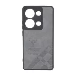 قاب طرح چرم گوزنی Pal Prime مدل Xiaomi Redmi Note 14S / Note 13 Pro 4G / Poco M6 Pro 4G - خاکستری