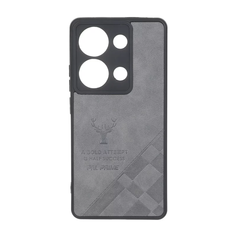 قاب طرح چرم گوزنی Pal Prime مدل Xiaomi Redmi Note 14S / Note 13 Pro 4G / Poco M6 Pro 4G - خاکستری - تصویر 2
