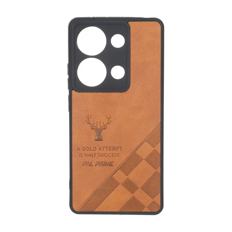 قاب طرح چرم گوزنی Pal Prime مدل Xiaomi Redmi Note 14S / Note 13 Pro 4G / Poco M6 Pro 4G - عسلی - تصویر 2