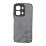 قاب طرح چرم گوزنی Pal Prime مدل Xiaomi Redmi 15C / Poco C85 - خاکستری