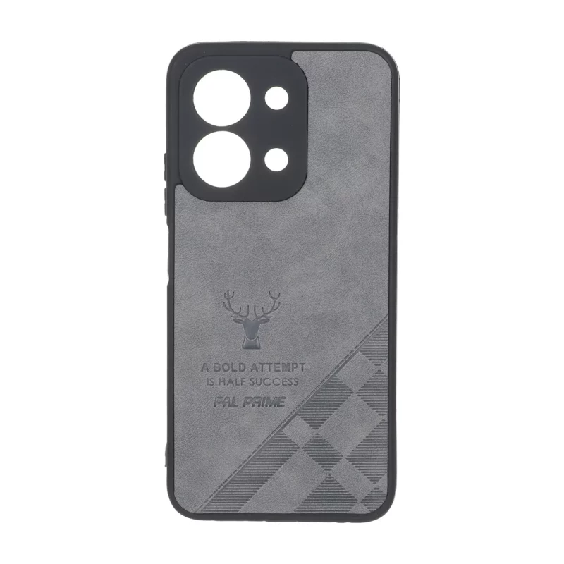 قاب طرح چرم گوزنی Pal Prime مدل Xiaomi Redmi 15C / Poco C85 - خاکستری - تصویر 2