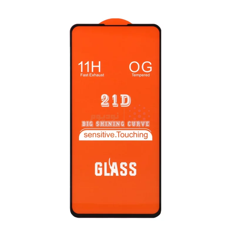 محافظ صفحه نمایش شیشه ای Samsung S21 FE / Xiaomi Mi 9T / Mi 9T Pro / Redmi K20 / Redmi K20 Pro - Full Cover 21D (بدون پک) - مشکی - تصویر 3