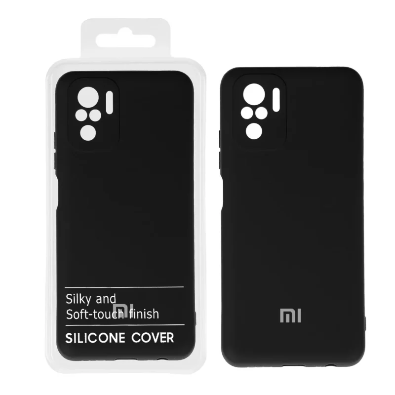 قاب نیو سیلیکون محافظ لنزدار RFF مدل Xiaomi Redmi Note 10S / Note 10 - 4G - مشکی (پک دار) - تصویر 2