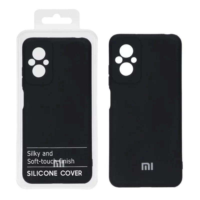 قاب نیو سیلیکون محافظ لنزدار RFF مدل Xiaomi Poco M5 - مشکی کد 6 (پک دار) - تصویر 2